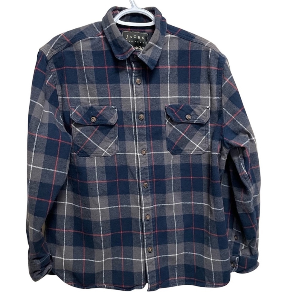 Jachs New York - Green Plaid Button Shirt  Men’s XL